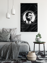 Load image into Gallery viewer, Cuomo Sapiens Stately Wall Flag (Vertical)—S.U.D.L.T. SEAL
