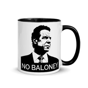 Cuomo Sapiens Handsome Mug—NO BALONEY, in White