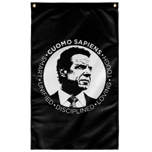 Load image into Gallery viewer, Cuomo Sapiens Stately Wall Flag (Vertical)—S.U.D.L.T. SEAL
